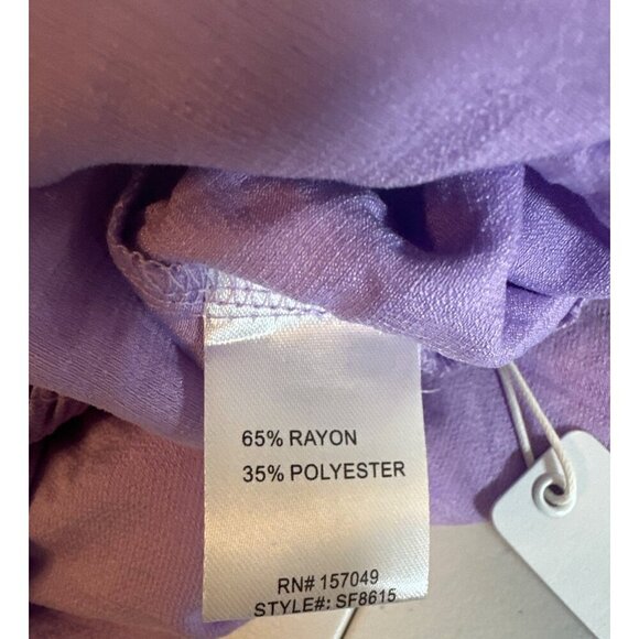 Six/Fifty The Summer Tank Top Surplice Neckline Lavender Size Medium - Picture 7 of 9
